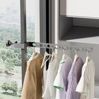 Foldable Indoor/Outdoor Basic 15-Hole Clothes Drying Rack by Boxonly