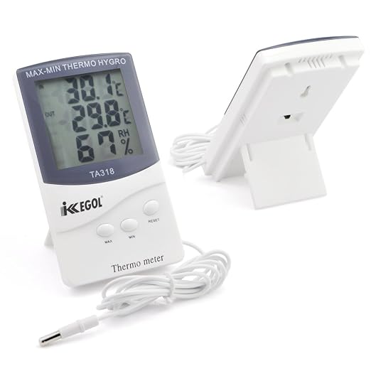 iKKEGOL Dual Sensor LCD Display Indoor Outdoor Digital Thermometer Hygrometer - Image 7