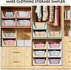 5 Pack Closet Organizer Basket, Closet Organizers and Storage - Image 4