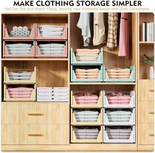 5 Pack Closet Organizer Basket, Closet Organizers and Storage - Image 4