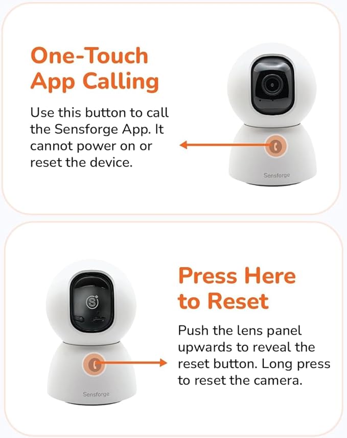 SensForge 2.5K Pan-Tilt Security Camera, 360° Dual-Band WiFi Camera - Image 7