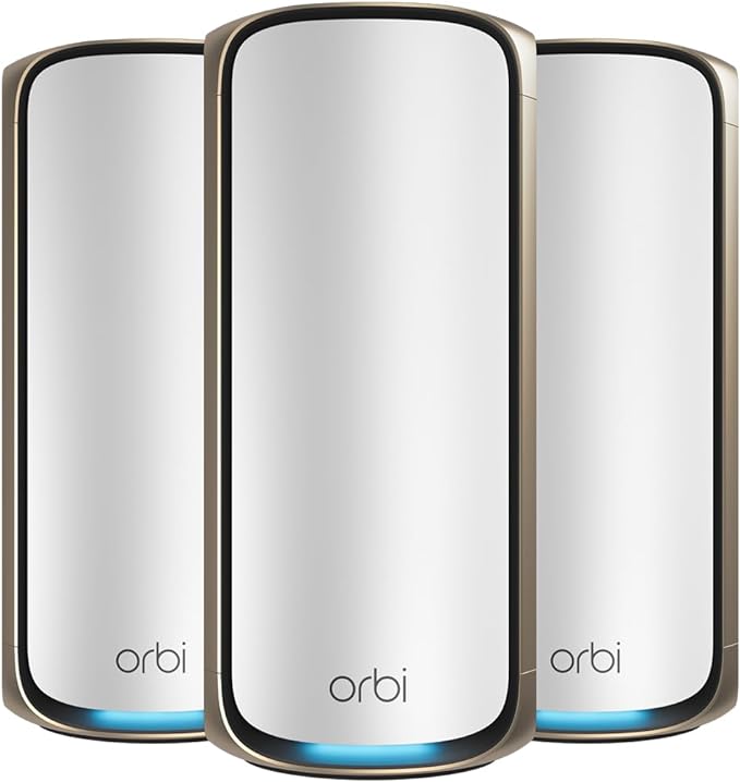NETGEAR Orbi 970 Series Quad-Band WiFi 7 Mesh Network System by Amazon+Renewed