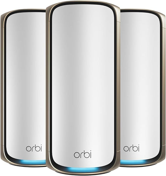 NETGEAR Orbi 970 Series Quad-Band WiFi 7 Mesh Network System by Amazon+Renewed