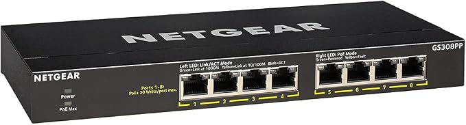 NETGEAR 8-Port PoE+ Gigabit Ethernet Unmanaged Essentials Switch - by NETGEAR
