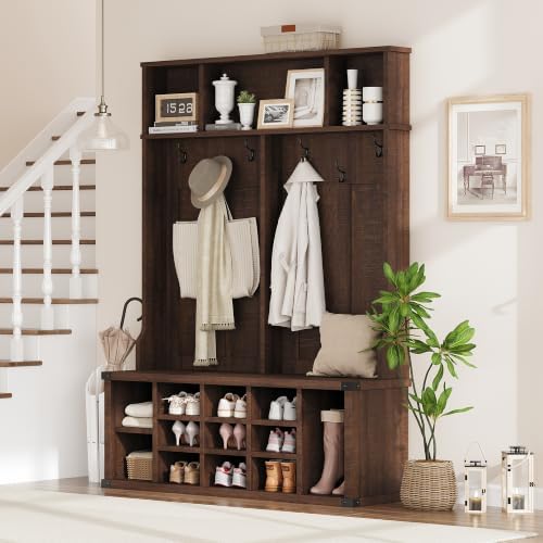 Takywep Extra Large 51" Entryway Hall Tree - Image 5