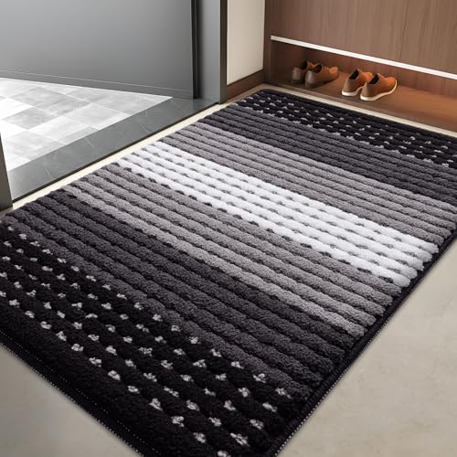 Kitinjoy Indoor Outdoor Door Mat, 40x32 Non-Slip Dirt Trapper Doormats by Kitinjoy