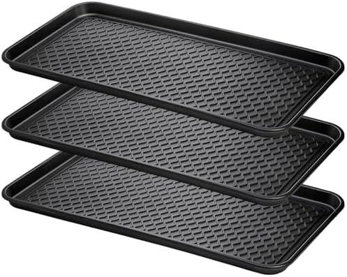 Fasmov 3 Pack Utility Boot Tray Mat Multi-Purpose Anti-Slip Tray Mat Boots by Fasmov