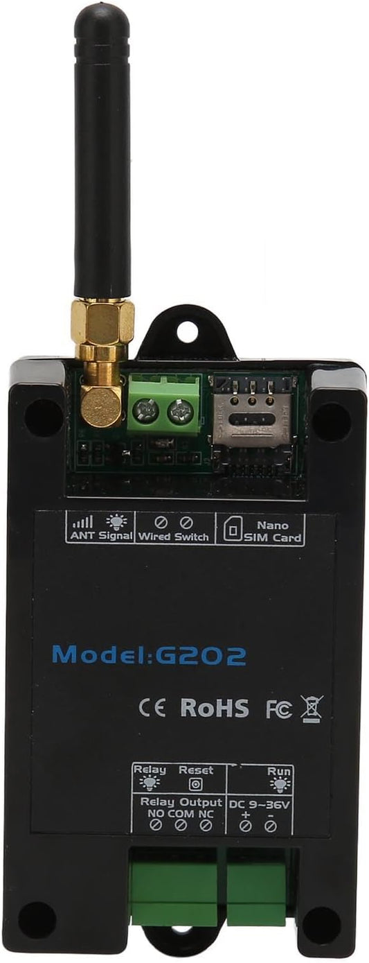 GSM Gate Opener, G202 Door Opener Remote Switch, GSM Remote Control Relay Switch by JIAWU