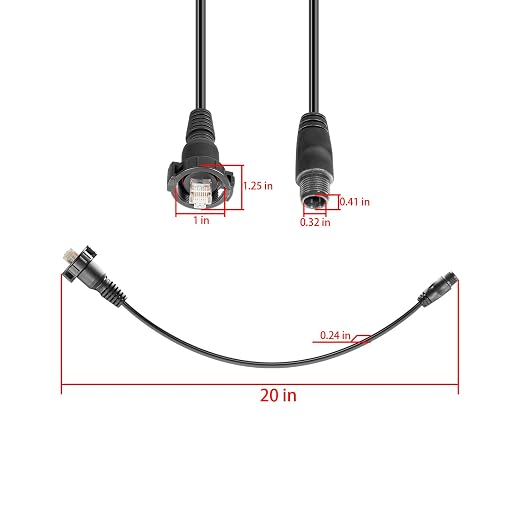 010-12531-01 Marine Network Adapter Cable, Small Female to Large Male Connector - Image 7