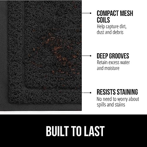 GORILLA GRIP Dirt Grabber Door Mat Durable Mesh - Image 2