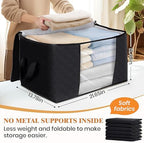 Fab totes 8 Pack Storage Bags for Clothes Blanket Storage Bins - Image 2