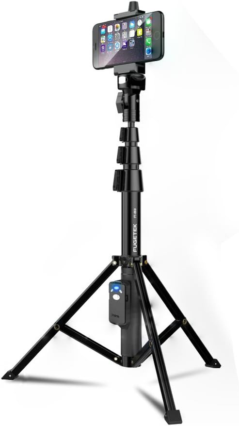 Fugetek 51" Professional Selfie Stick Tripod, 100% All Aluminum Stick & Legs by FUGETEK
