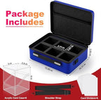 Proijeut Card Deck Box with Portable Case, 6 Pack Clear Commander Deck Box with - Image 2