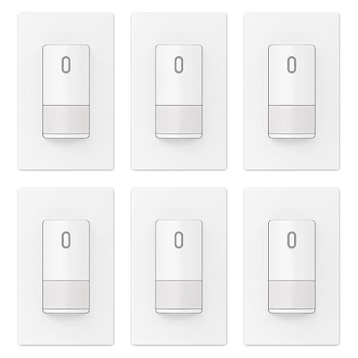 ELEGRP Matte White Single Pole Occupancy Motion Sensor Light Switch, Need by ELEGRP%7CELEGROUP