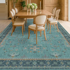 Boho 8x10 Large Teal Green Rugs - Image 3
