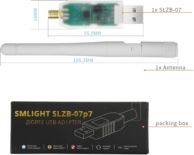 SMLIGHT SLZB-07P7 Zigbee 3.0 Coordinator Thread/Matter Mini USB Adapter Works - Image 8