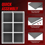 SUPERJARE 0.79'' Extra-Thick 6 Pcs 24 Sq Ft Exercise Equipment Mats - Image 5