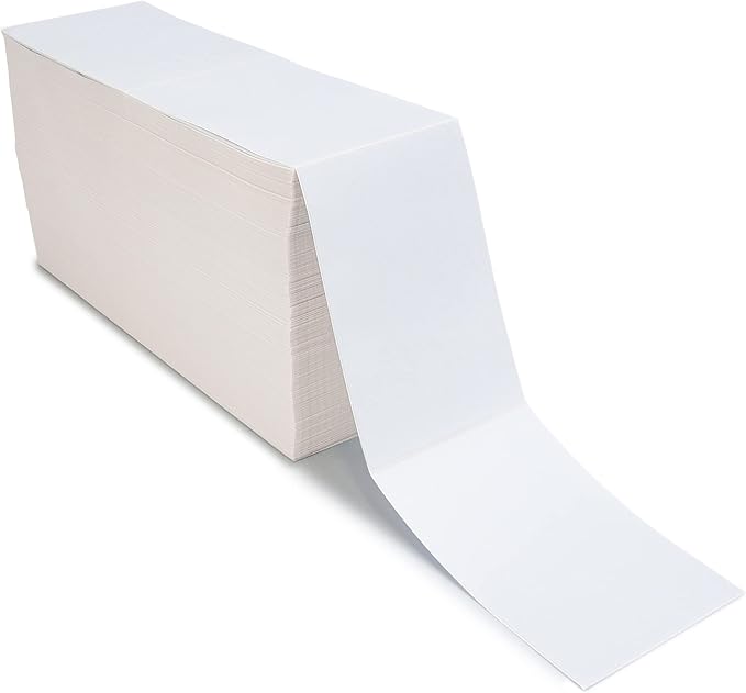 L LIKED 2500 4x6 Thermal Labels Fanfold, Direct Thermal Shipping Labels by LLIKED