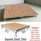 Heavy-duty Patio Decking 84×84cm WPC Deck Tiles Outdoor - Image 6