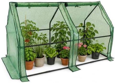Gardzen Mini Greenhouse, Reinforced PE Cover by Gardzen