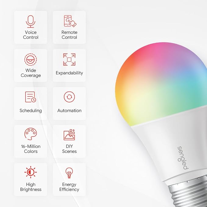 Sengled Zigbee Smart Light Bulbs, Smart Hub Required, Works - Image 2