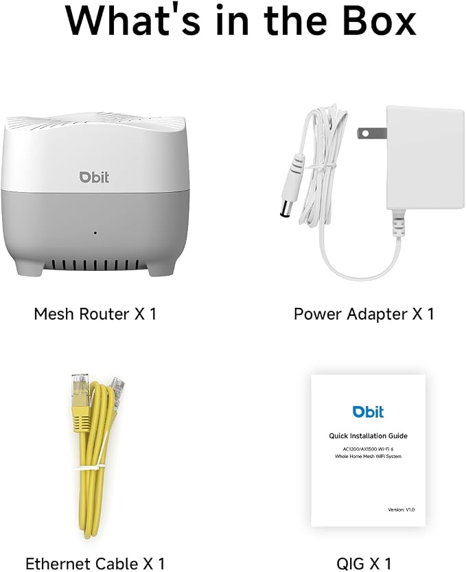 DBIT AX1500 WiFi 6 Mesh Wi-Fi System | 2, 100 Sq Ft Coverage & 120 Devices | - Image 9