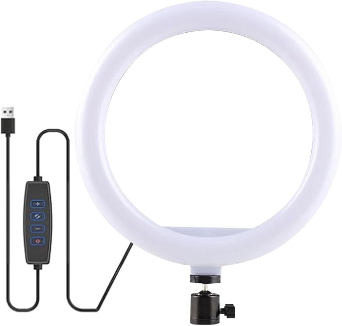 Selfie Ring Light with 3 Light Modes and 10 Brightness Levels USB Powered Mini by Unknown
