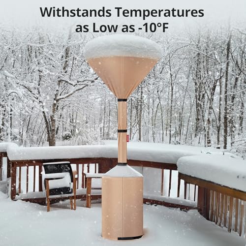 QH.HOME Patio Heater Cover, Waterproof Tear-Resistant 89"x 33"x19" - Image 6