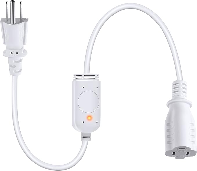Feekoon 1 Pack Thermostat Controlled Extension Cord, Auto On at 32°F/Off at 50°F by FEEKOON
