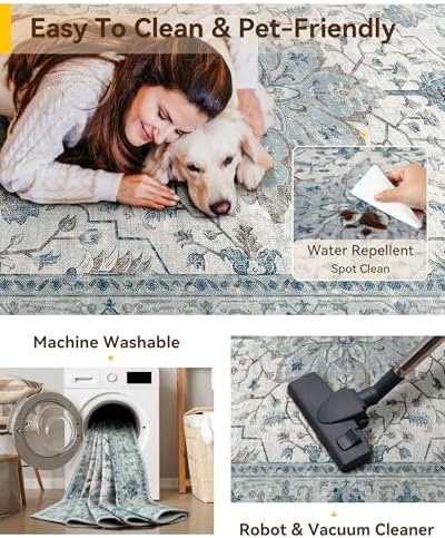 RELEANY Washable Area Rug - Image 6