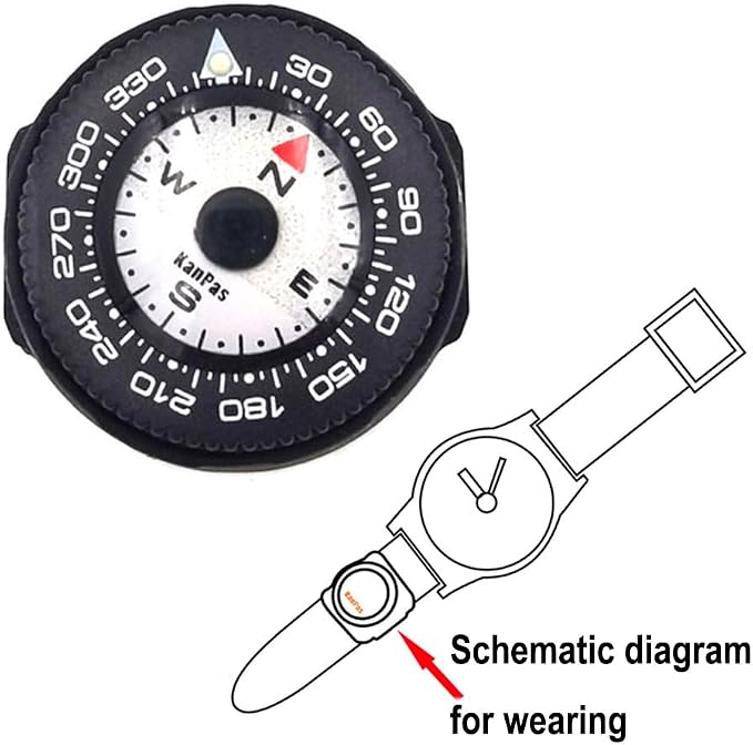KanPas Mini Button Map Compass - Image 5