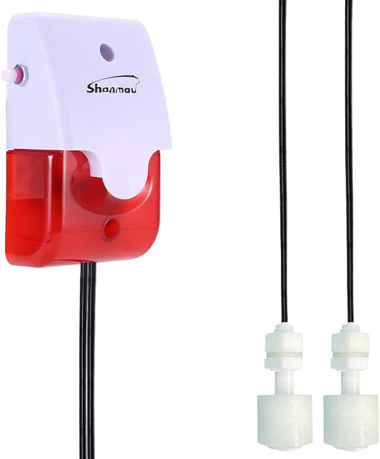 High / Low Water Level Sensor Detector Alarm 120 dB Red Strobe Siren, by Shonmau