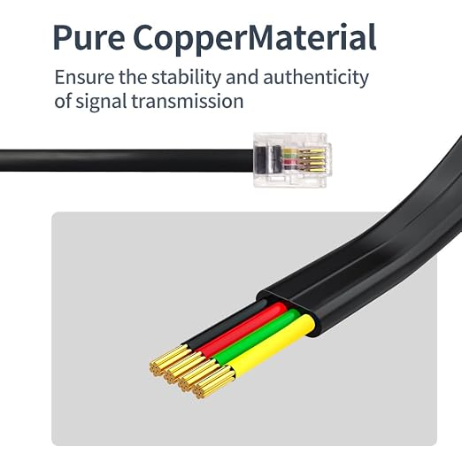 Phone Cable 100 Feet Long Telephone Line Cord - Image 4
