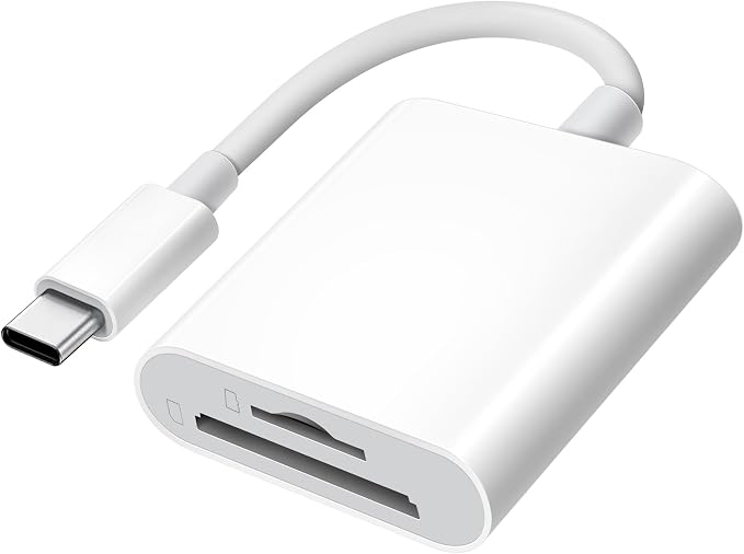 USB C SD Card Reader for iPhone 15 16/iPad/MacBook/Mac, xdgeLoad USB-C Type C by xdgeLoad
