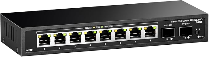 10 Port 2.5Gb Unmanaged Ethernet Switch - Image 2