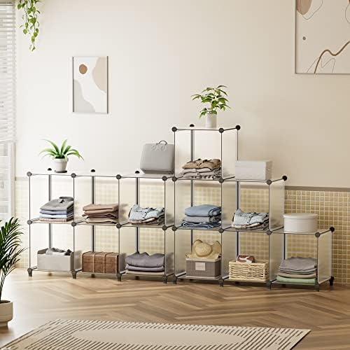 HOMIDEC 6-Cube Storage Organizer, Closet Organizer Storage Shelf Bookcase - Image 4