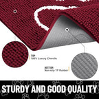 Smiry Dog Door Mat for Muddy Paws, Absorbent Non Slip Dirt Trapper - Image 3