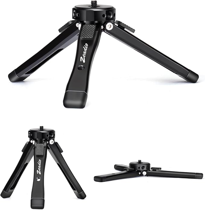 Zeadio Heavy Duty Mini Metal Tripod Stand by Zeadio