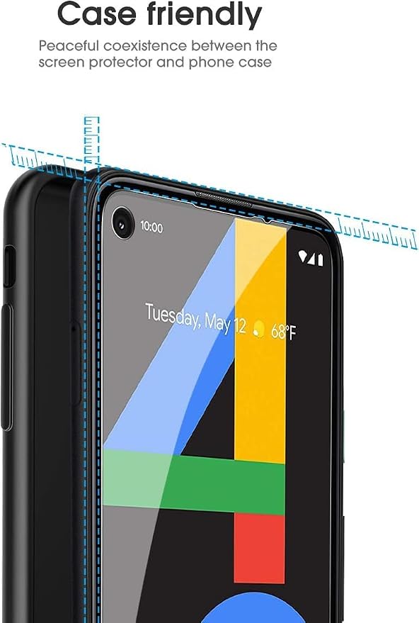 OMOTON Screen Protector for Google Pixel 4a, Scratch - Image 8
