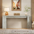 Tribesigns 70.9-Inch Extra Long Console Table, Farmhouse Wood Sofa Table Behind - Image 5