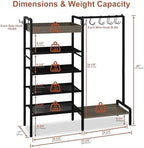 Shoe Rack for Entryway, 2-in-1 Shoe and Purse Rack - Image 2