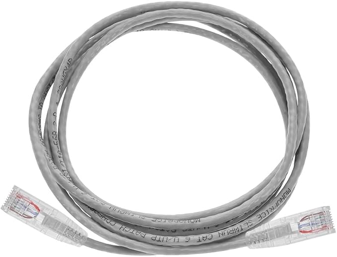 Monoprice Cat6 7ft Gray Component Level Patch Cable UTP 28AWG 550MHz Pure Bare - Image 4