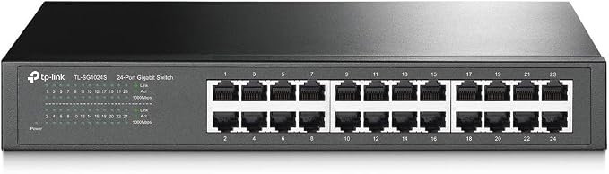 TP-Link 24 Port Gigabit Ethernet Switch Desktop/ Rackmount Plug & Play Shielded by TP-Link