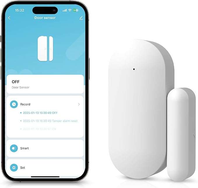PGST Wireless Door and Window Sensor, WiFi Security System by PGST