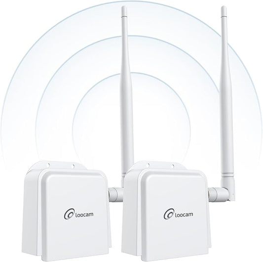 Loocam Point to Point Wireless Bridge Outdoor, 900MHz WiFi Bridge by Loocam