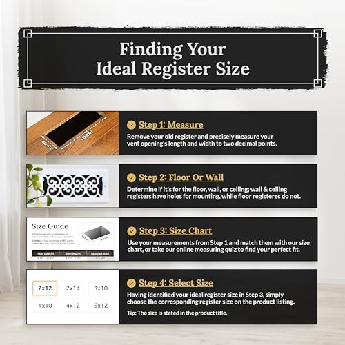 Decor Grates PL410-GY 4-Inch by 10-Inch Plastic Floor Register, Frost Grey - Image 4