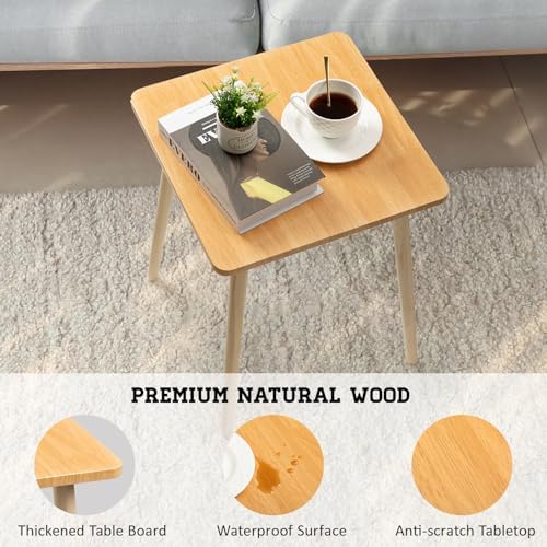 FORAOFUR Short Side Table for Living Room, Mini End Table for Small Spacex2 - Image 4