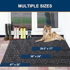 Smiry Front Door Mat Outside Entrance, Low Profile Rubber Doormat - Image 2