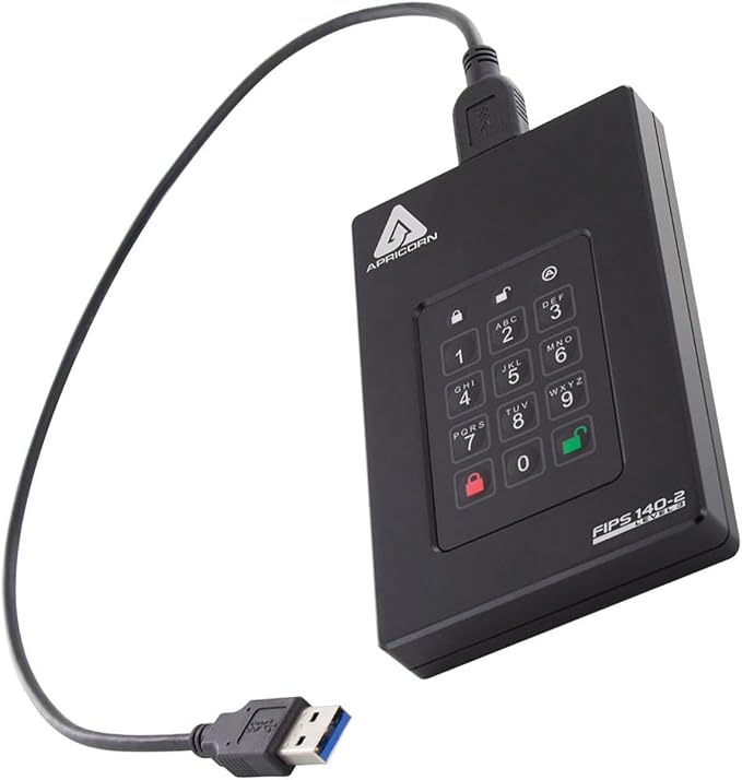 Apricorn 2TB Aegis Fortress L3- FIPS Level 3 Validated USB 3.0 Hardware - Image 4