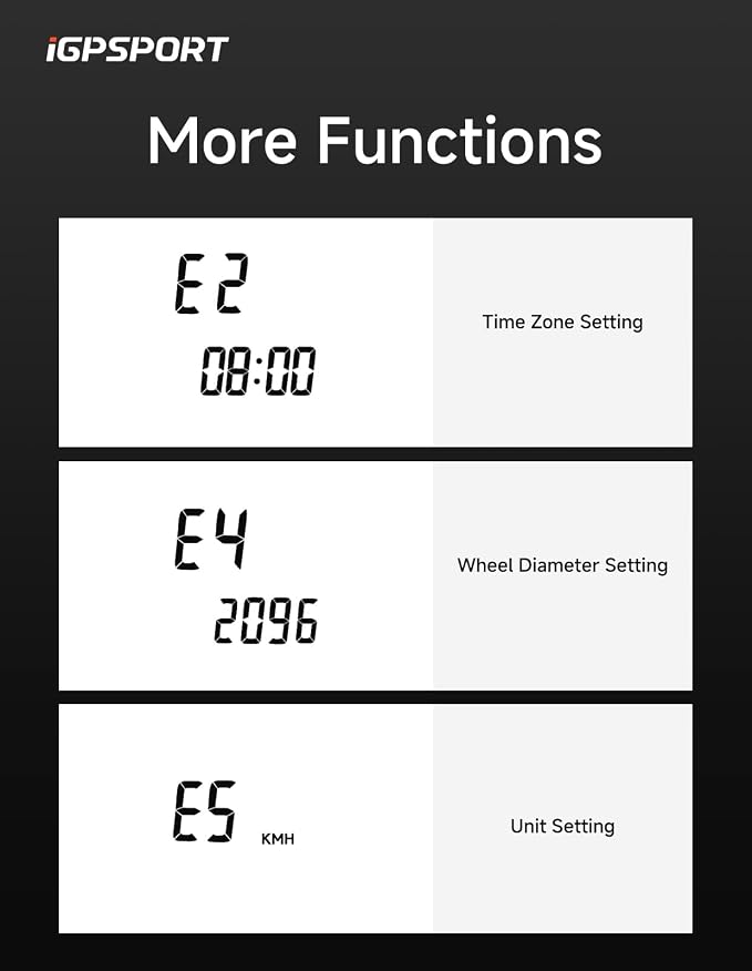 iGPSPORT BSC100S GPS Bike Computer Wireless, 2.6'' LCD Display 40H Rechargeable - Image 9